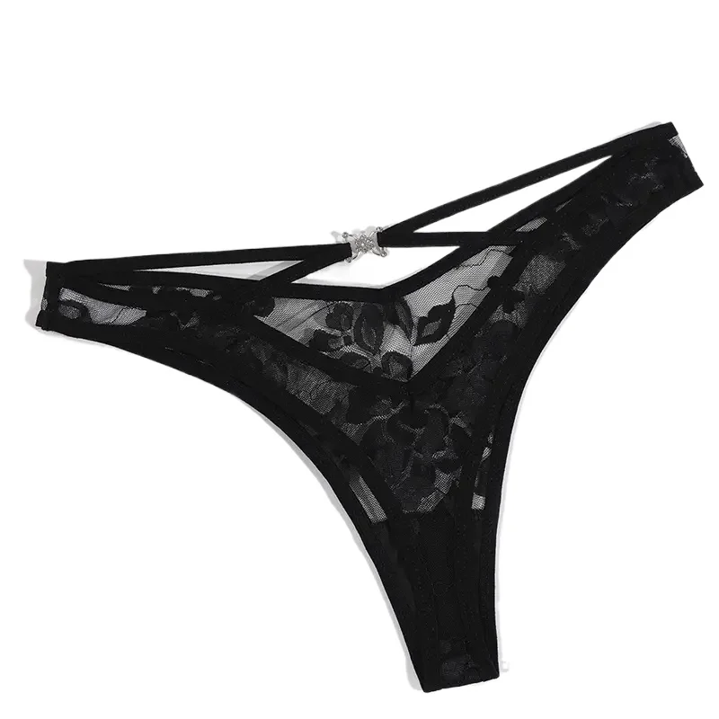 

1 шт. 2026 Новые женские стринги с низкой посадкой, модные, черные, дышащие, удобные, сексуальное нижнее белье