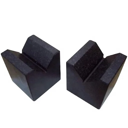 Jinan black granite V block ruler