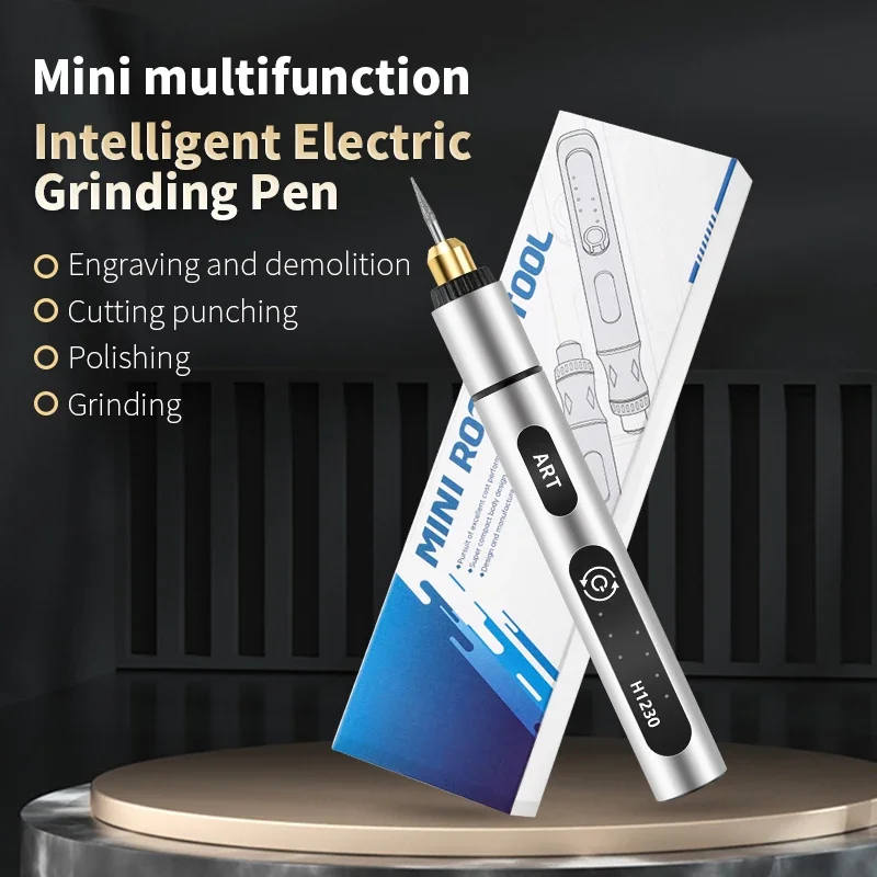 LUXIANZI Electric Mini Grinder Wireless Engraving Pen Phone IC Chip Repair Wood Craft Polish Carve Cordless Micro Rotary Tool