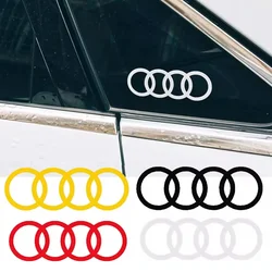 2PCS Car Rear Window Sticker Side Window Body Pull Flower Decoration for Audi A3 A4 A6 A5 A7 Q2 Q3 Q5 Q7 S3 S6 RS5 S5 S7 RS3