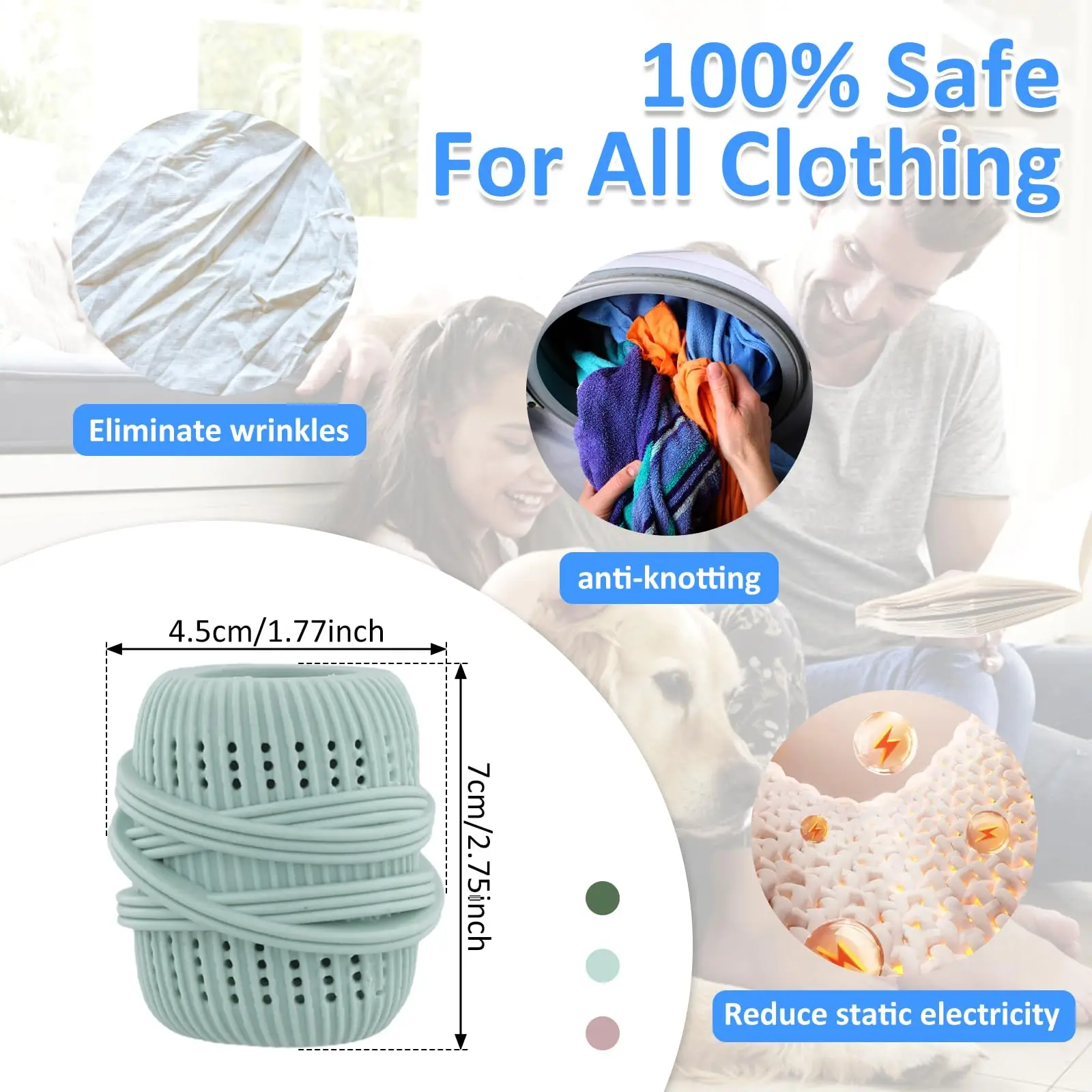 1Pc Washing Machine Laundry Ball, Fabric Softener Dispenser Ball, Laundry Softener Liquid Refillable Ball Cleaning Tool