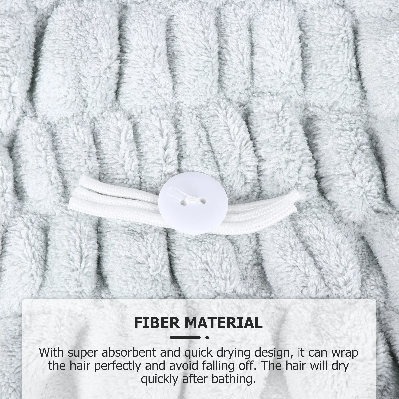 

2Pcs Cat Ear Microfiber Hair Drying Towels Quick Dry Hair Wrap Bath Caps Soft Absorbent Shower Caps for Women Drying Head Towel