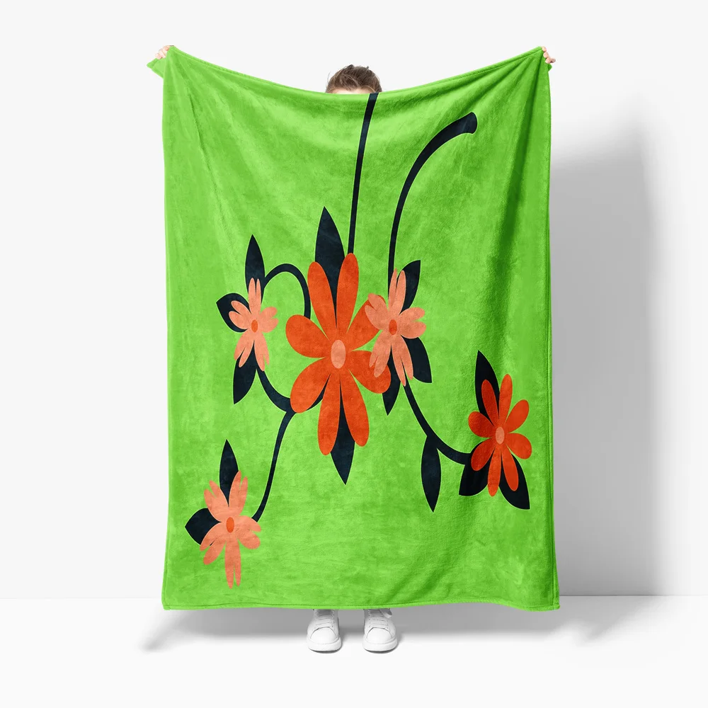 

Одеяло из искусственного меха с черным цветочным узором, мягкое плюшевое уютное декоративное одеяло для дивана-кровати для гостиной, спальни