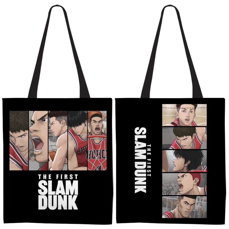 Anime Slam Dunk Shohoku Men Sport Basketball Canvas Bag Lady Fashion Handbag Girls  Stationery Document bag Sakuragi Hanamichi