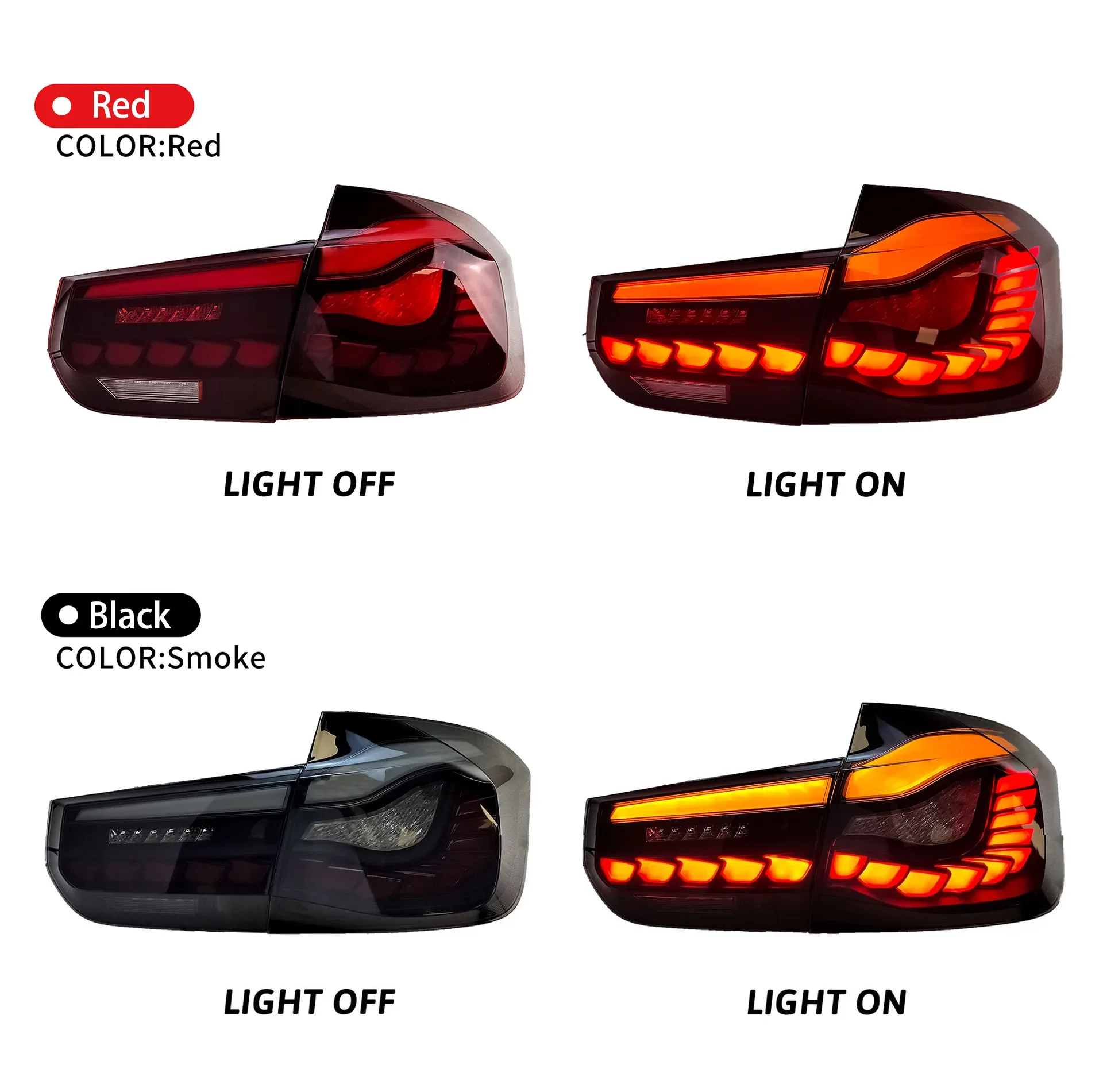 for Car Lights for  BMW F30 F35 320 328 Tail Light Dynamic Signal Rear Stop Brake Reverse Auto Accessories