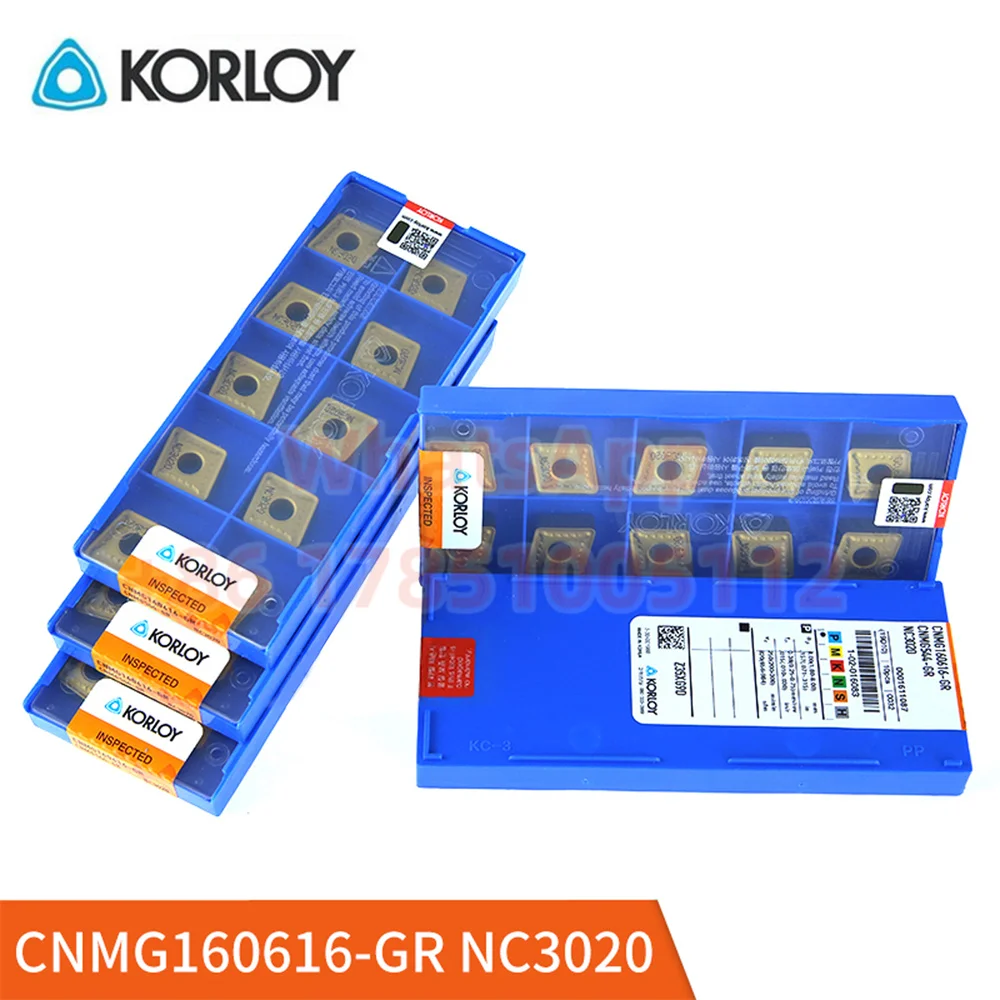 CNMG120416 CNMG160608 CNMG160616 CNMG190612 CNMG190608-GR NC3120 NC6110 NC6210 KORLOY Carbide Insert CNMG Inserts