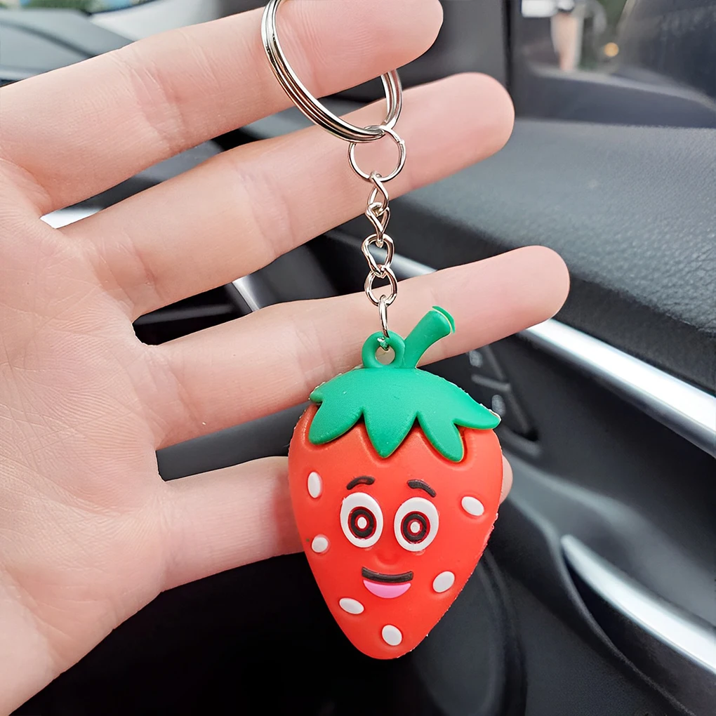 Keychain Ring Fruit Key Holder Fashion Travel Picnic Keyrings Pendant