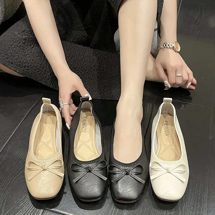 

Туфли-лодочки женские на низком каблуке, квадратный носок, удобные, дизайнерская обувь, осень