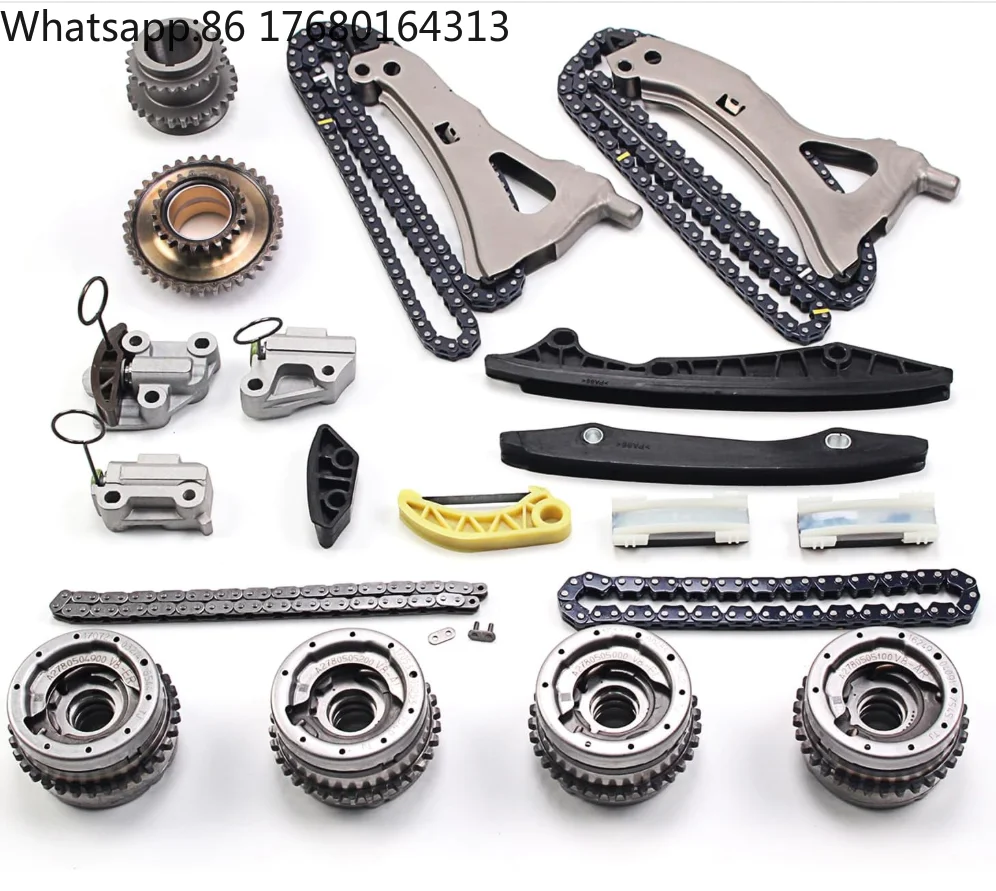 For SNEIK M278 Engine Timing Chain Kit with VVT Pulley for Mercedes-Benz CLS550,CL550, GLE50 with OE  A0009935576