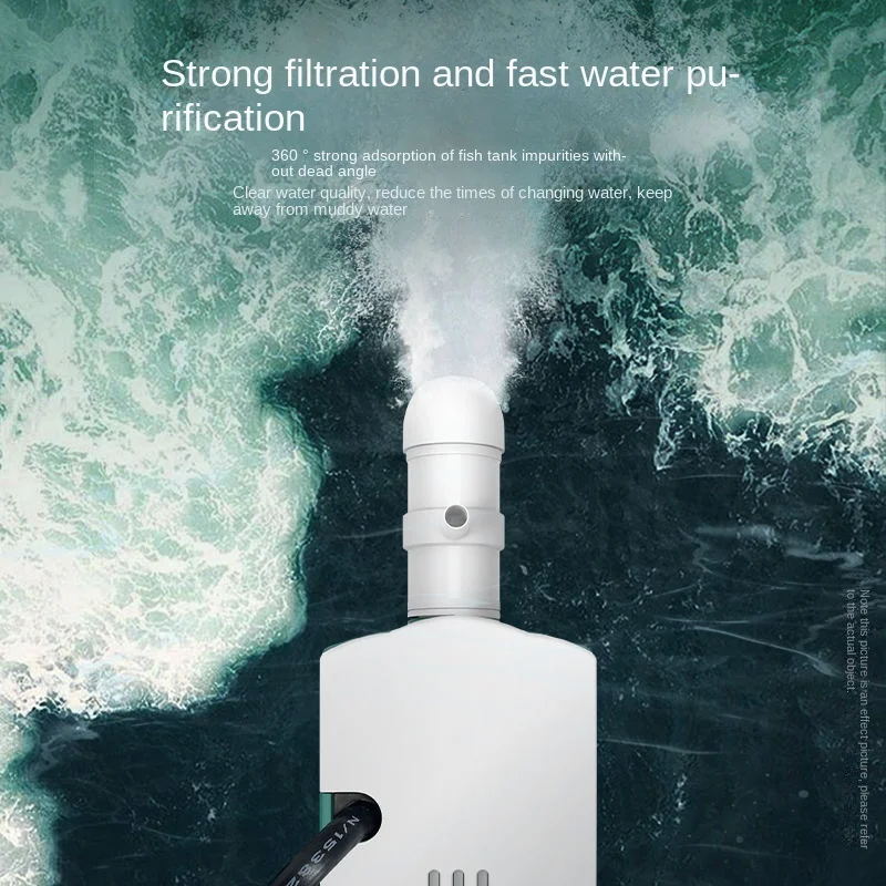 Fish Tank Filter Three in One Submarine Silent Oxygen Boosting Water with Upward Filtering and Circulating Aquarium Water Pump