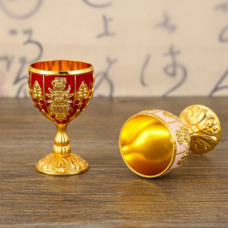 Glass A Sip Of Vintage High-Value Personality Anti-Fall Cocktail Cup Ornaments 30ML 1 PCS C