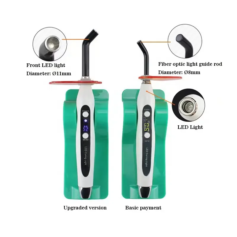 Стоматологическая фотополимеризатор, фотополимеризатор 1500 МВт/км², беспроводная лампа для фотополимеризации дантиста, стоматологические инструменты для полимеризации