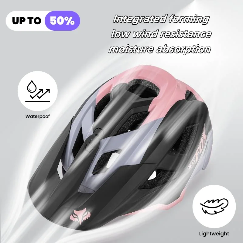 

BATFOX 2025 шоссейный велосипедный шлем безопасный комфорт сертифицированный специализированный скоростной спуск 55-62 см встроенная форма велосипедные шлемы для мужчин и женщин