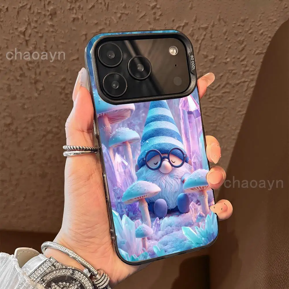 سانتا كلوز الفطر جراب هاتف آيفون 17 16 15 14 13 12 11 برو/ ماكس/بلس غطاء خلفي مقاوم للصدمات مضاد للبصمة