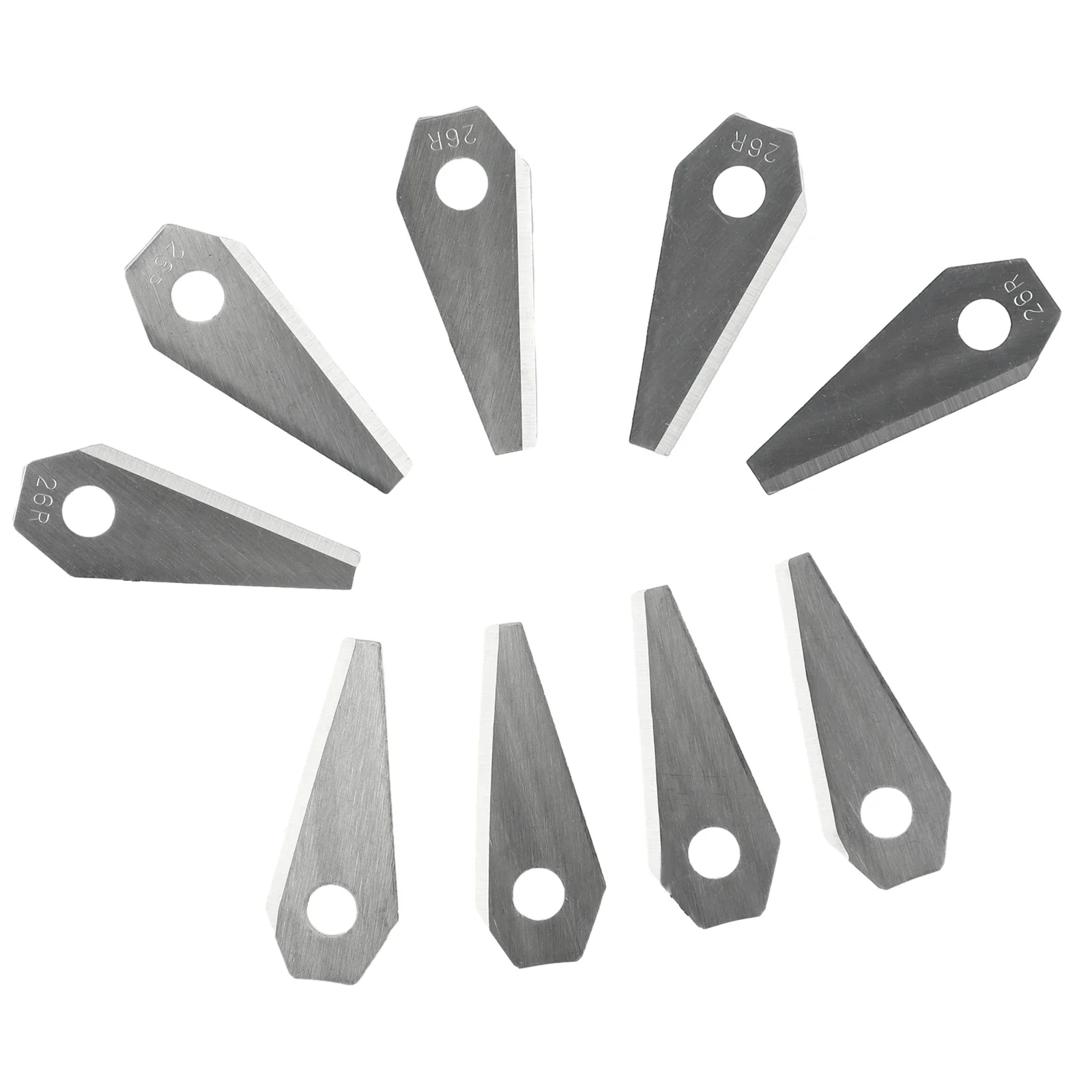 

None Cutting Blades Replacement Lawn Mower Replacement Robot Sliver Stainless Steel (1.00 Mm) 49*19*1mm Blades