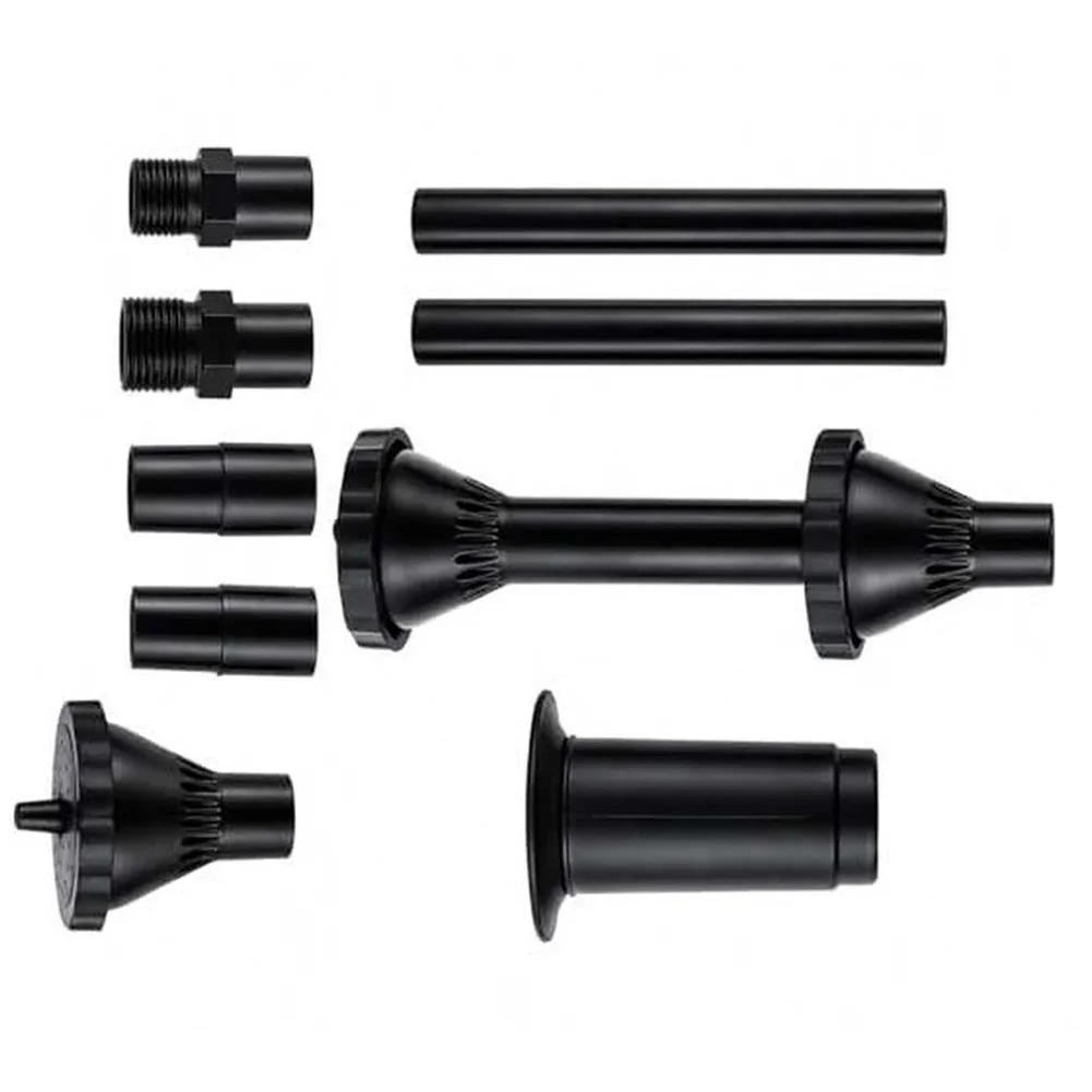 Modular Fountain Nozzle Assembly with Extension Capability for Varying Water Depths in Ponds and Decorative Water Installations