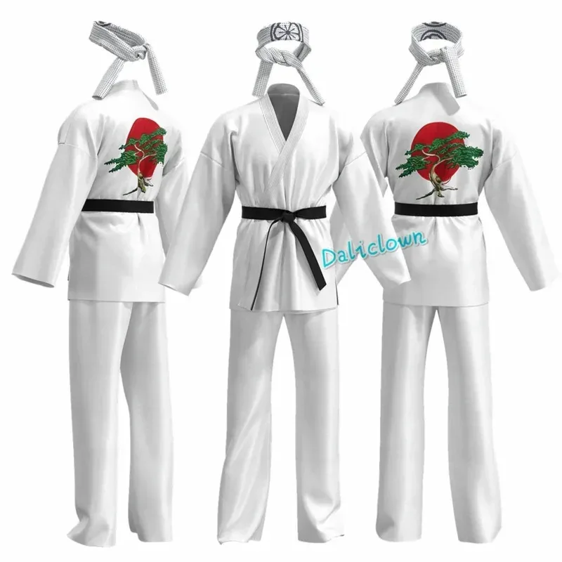 Disfraz de Karate Kid Cobra Kai para niños, hombres y mujeres, kimono Tory Nichols Daniel LaRusso, uniforme