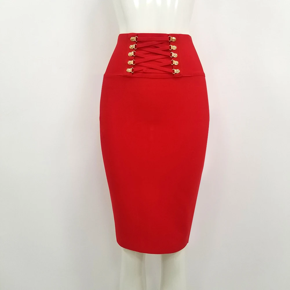 Women Summer Fashion Sexy Sequined Black Red White Mini Bandage Skirt 2022 Designer Party Club Bodycon Pencil Skirt Faldas