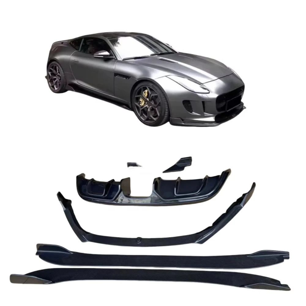 Suitable for Jaguar F Type Carbon Fiber Body Kit,for Jaguar F Type Carbon Fiber Front Spoiler,for Jaguar F Type  Rear Spoiler