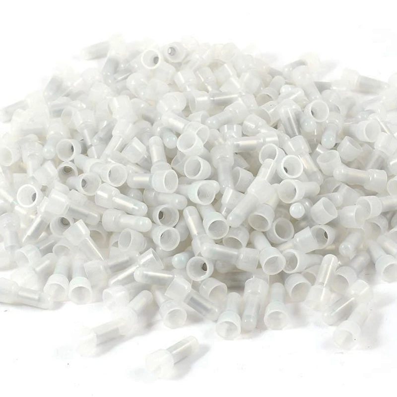 1200 Pcs CE-1 Closed End Wire Connectors 22-18 Gauge Crimp Caps White