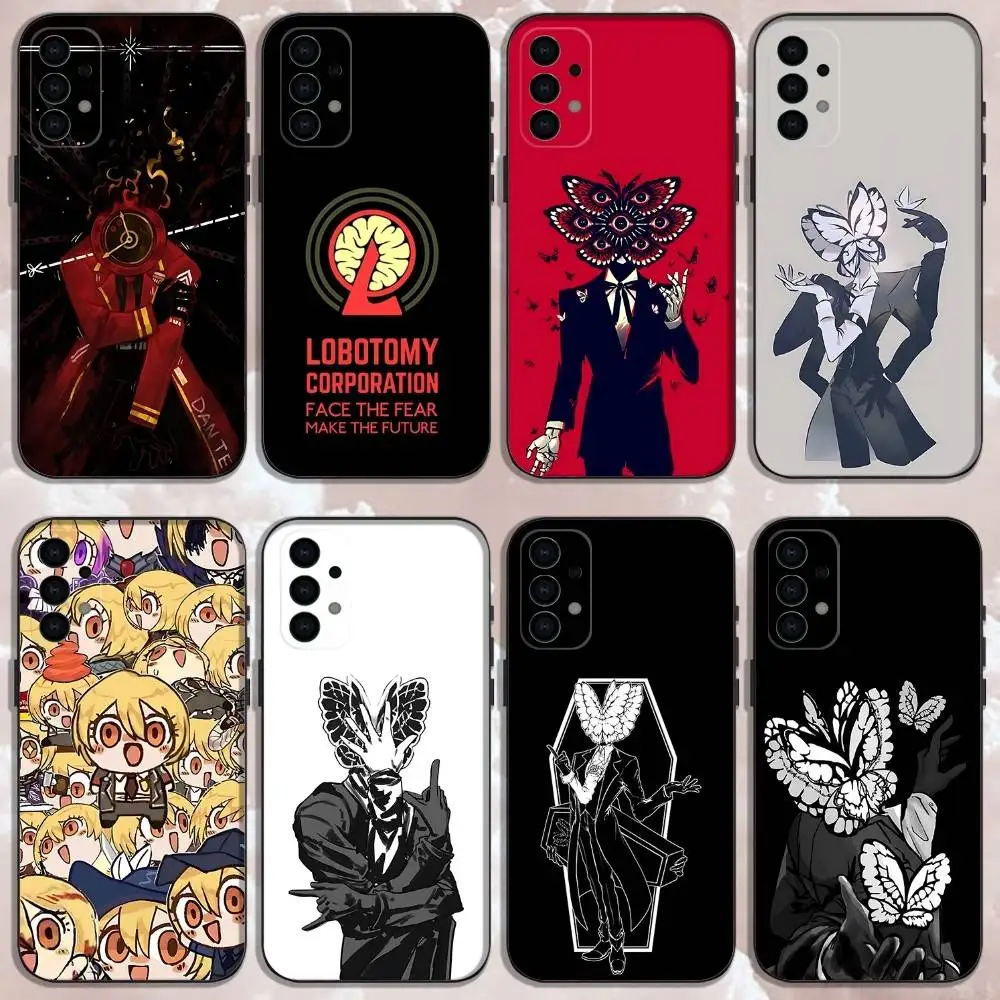 

L-Limbus Company Quixote Butterfly Phone Case For Samsung Galaxy A73,31,32,72,41,53,52,71,22,5G,Note,J7,8,9 Soft Black Cover