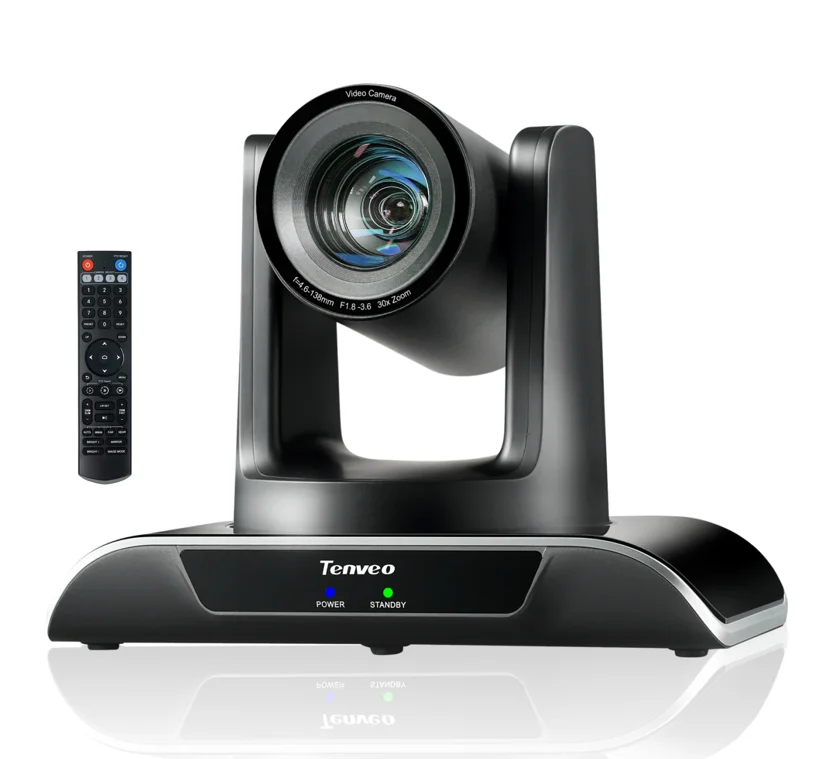 

Tenveo VHD630A NDI 30x Zoom Video Conferencing Camera Auto Framing And AI Tracking PTZ Conference System