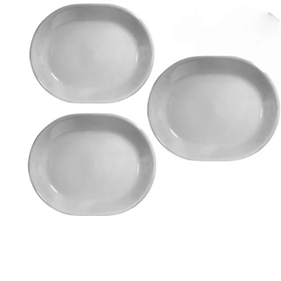 

Winter Frost White 121 4inch Serving Platter Set of 3 for Elegant Dining and Entertaining Durable Corelle Livingware Tableware