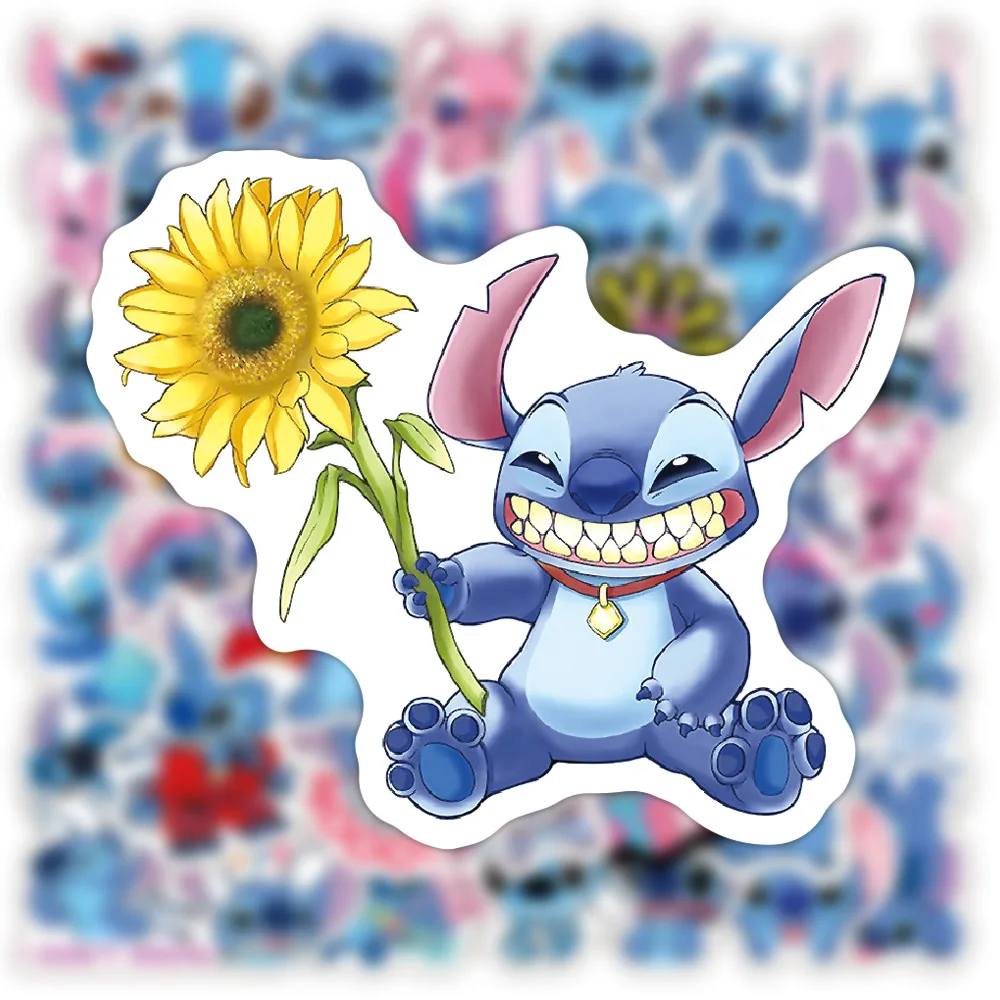 50pcs Cartoon Anime Stitch Doodle Kids Sticker