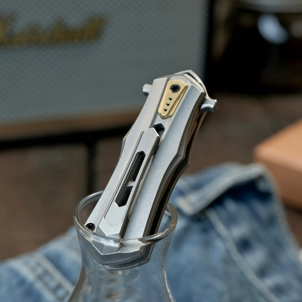 Knight EDC Titanium Tuning Fork Fidget Toys For Adults Anxiety Relief Gadgets EDC Pocket Toy
