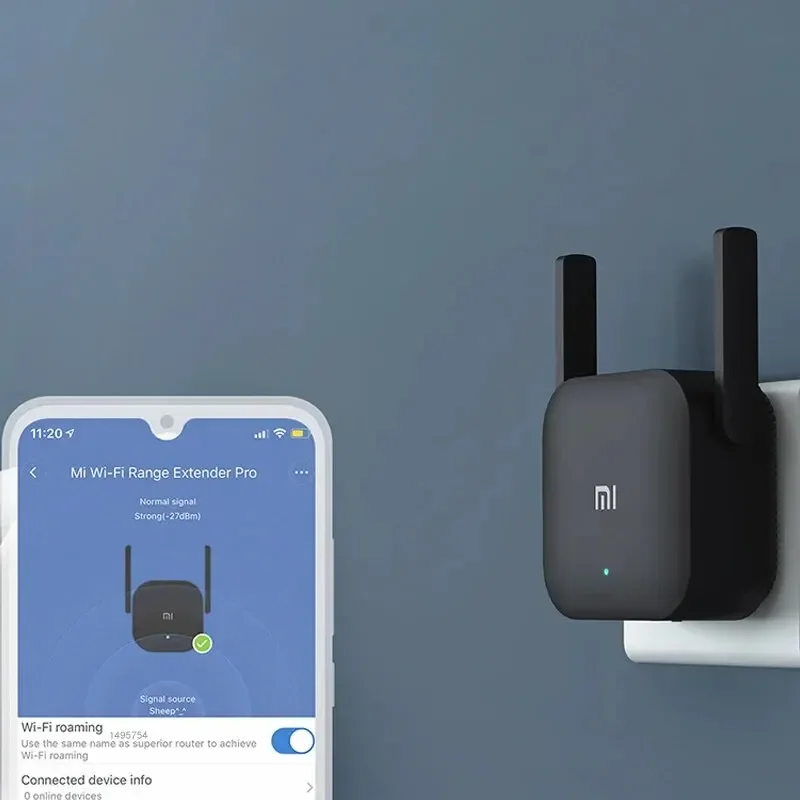 Xiaomi Wifi Amplifier Pro Original 300M 2.4G Repeater Network Expander Range Extender Roteader Mi Wireless Wi-Fi Router New