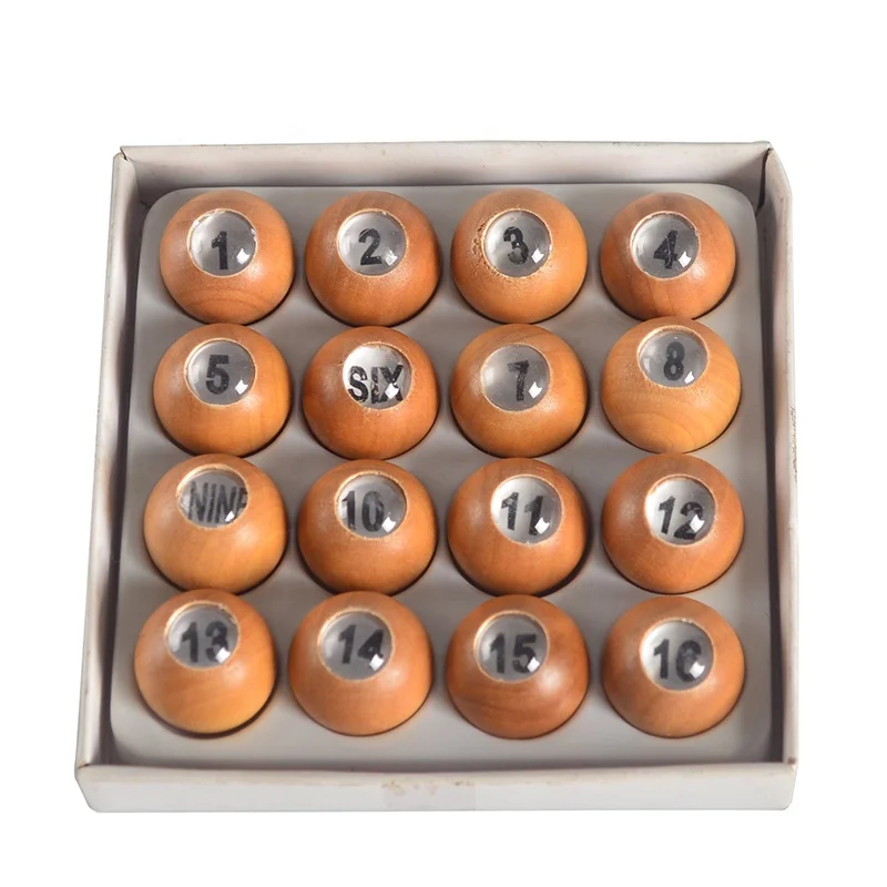 Wood Number Ball for Wholesale Billiard Accessory