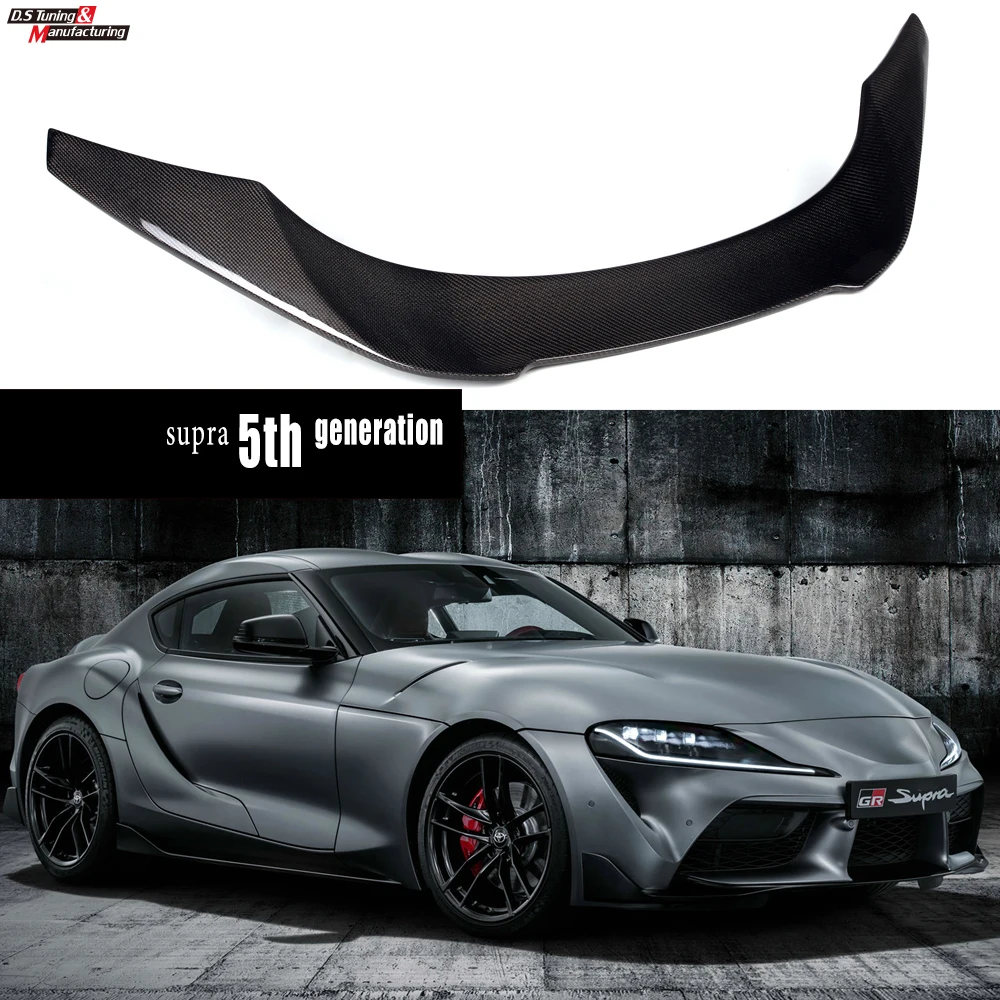 

3*3 3K Twill Carbon Fiber Rear Deck Spoiler Wing For 2019+ Toyota Supra DB (J29) (MK5, 5th Generation), Perfect FItment, UV Cut