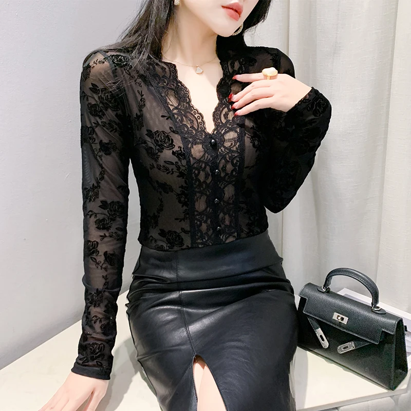 

Sexy V-Ne Long Sve T-irt Women's Spring Autumn Faion Floing Print Base irt Elastic Net Tight Fit Top Small irt