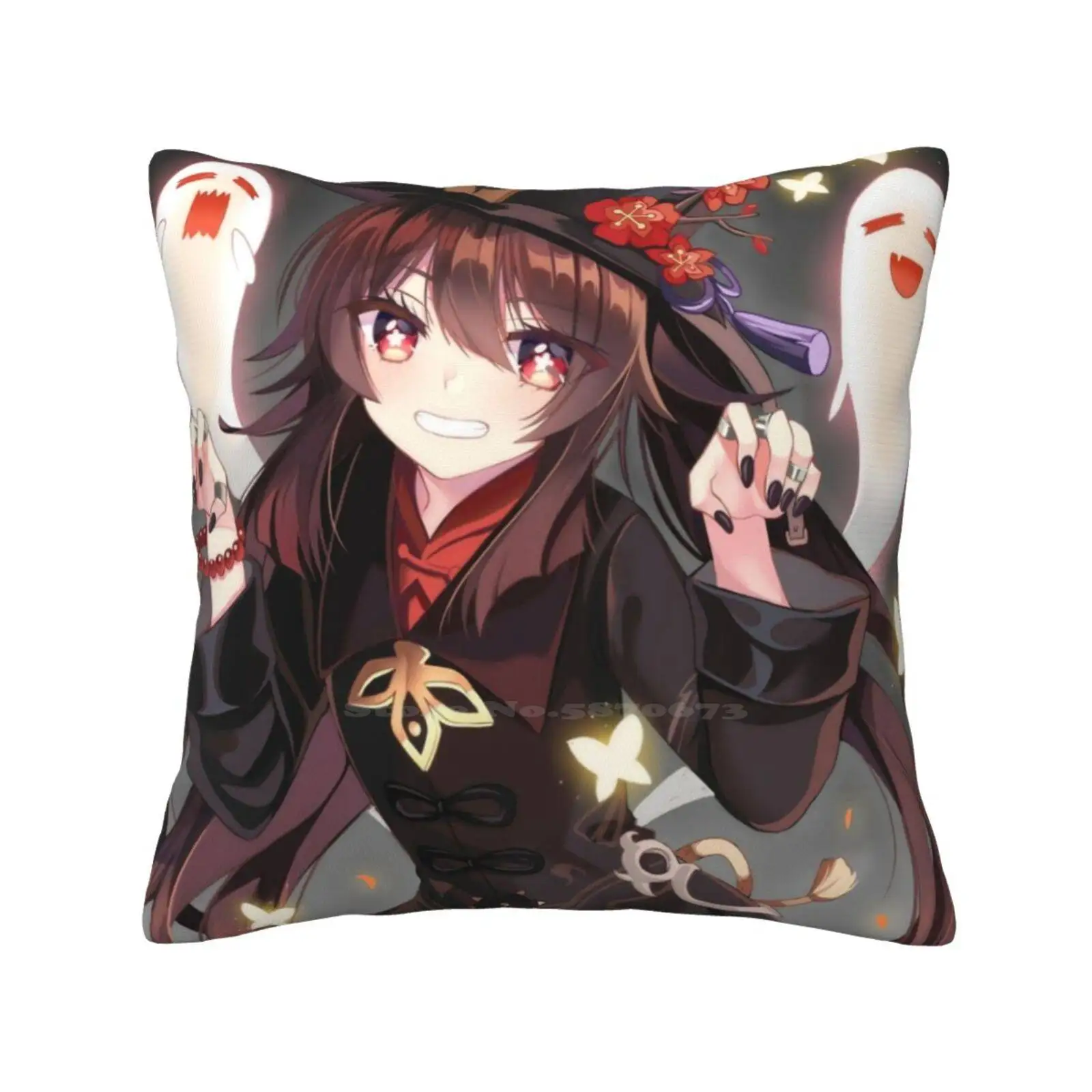 Hu Tao Pillowslip Pillowcase Cute Genshin Impact Characters Pyro Genshin Impact Hu Tao Anime Waifu Hutao Gaming Ganyu Genshin