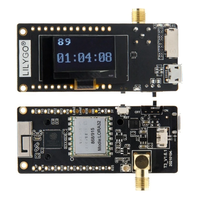 

LoRa32 V2.1 ESP32 OLED 0.96 inch Bluetooth WIFI wireless module SMA