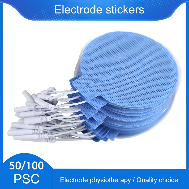 

50/100pcs Self Adhesive Electrode Pads Non-woven Replacement Electrode Pad for Tens Digital Therapy Machine Bady Treatment