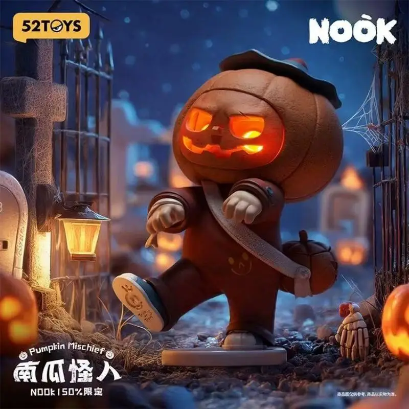 

Горячая распродажа: Коллекционная фигурка 52toys Nook 150% Limited Edition — Хэллоуинский Монстр-Тыква, подвесная карточка, трендовая игрушка, декор, подарок