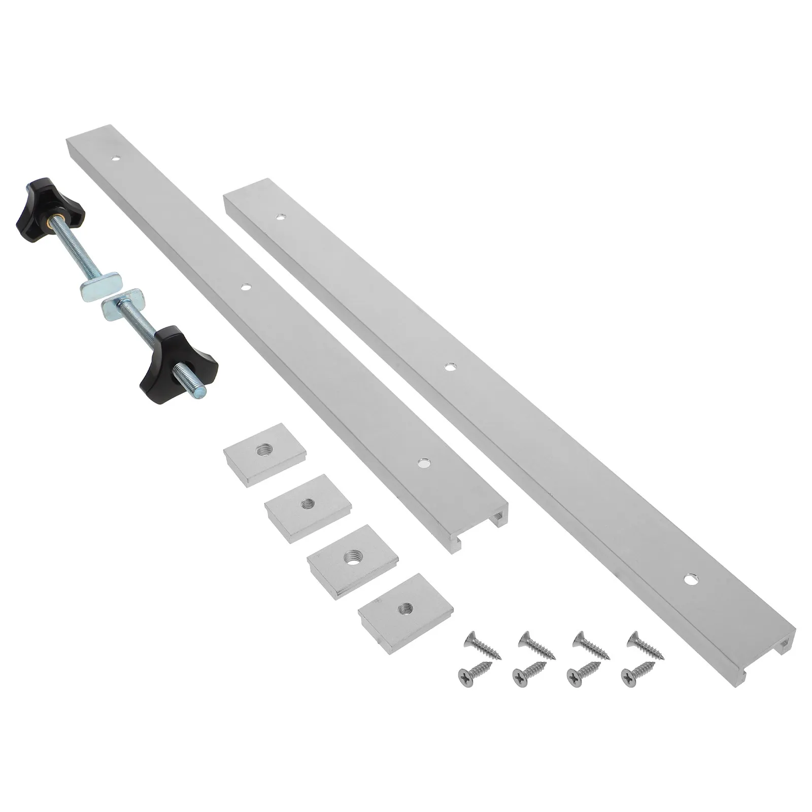 1Set Aluminum T Track Rail 19Mm for Woodworking Table Saw Router Table Sliding T Slot Rail Workbench Jig System