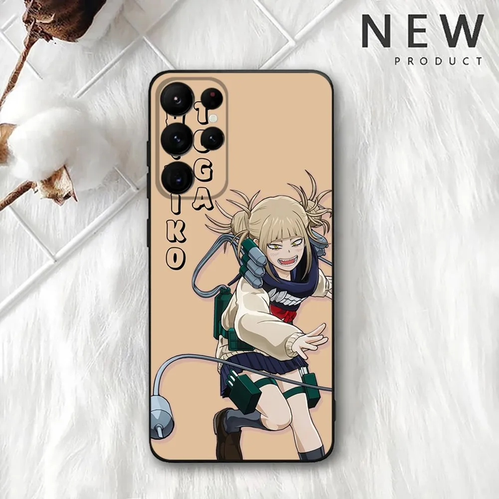 My Hero Academia Himiko Toga Etui na telefon do Samsung Galaxy A20, A21s, A22, A31, A32, A52, A53, A72, 73, A80, A91 Miękki czarny pokrowiec