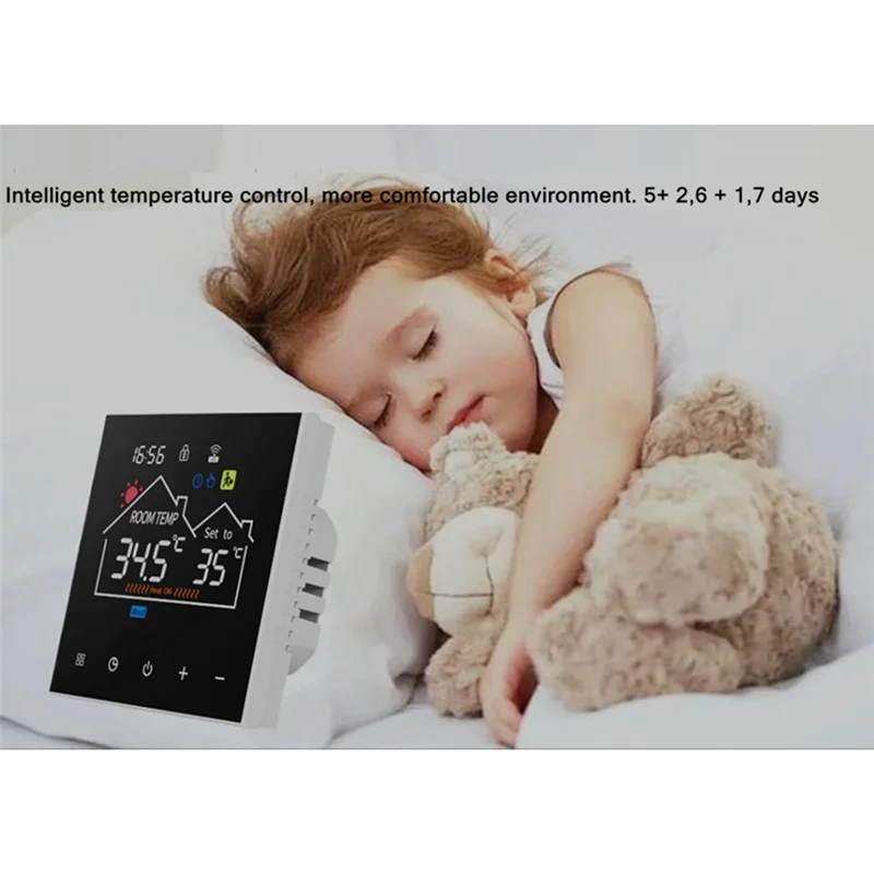 AC88-Smart Wifi Wireless Thermostat For Efficient Gas Boiler Water Heating Water Heating Digital Temperature Controller