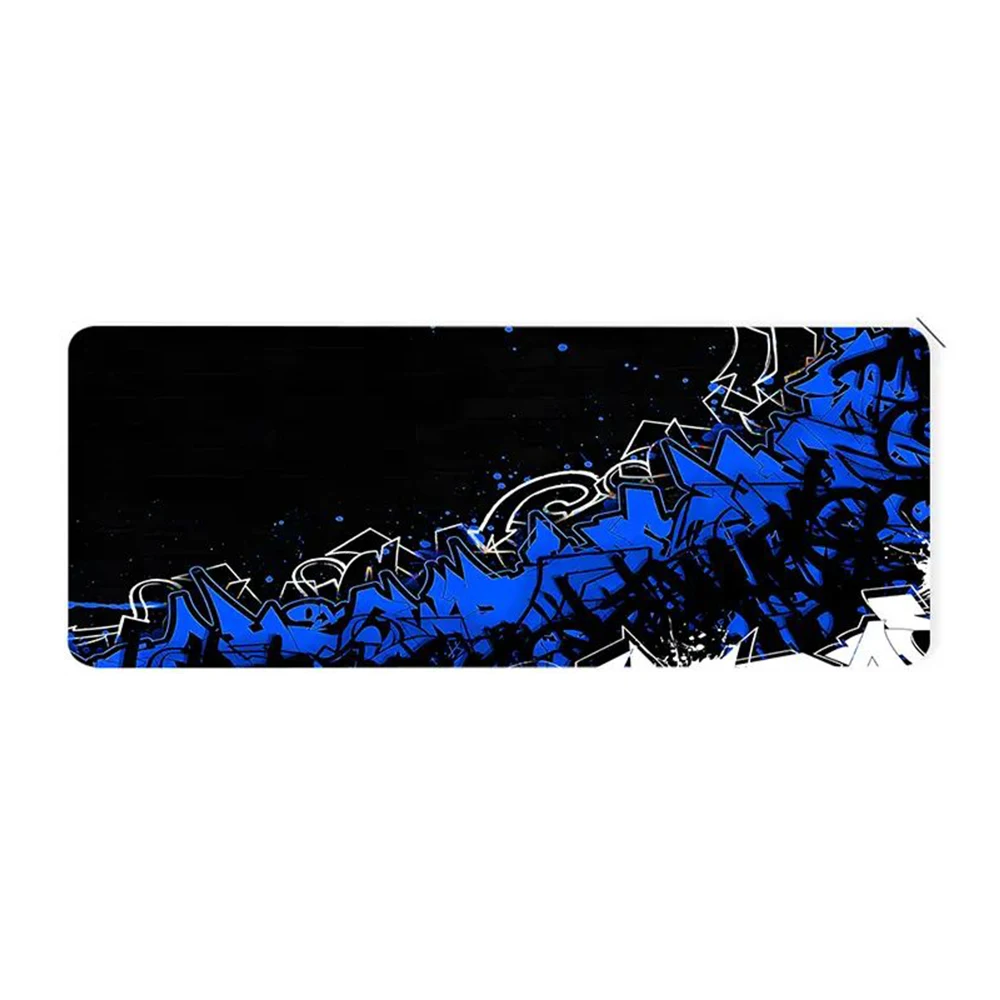 

Blue Irregular Graphic Aesthetic Art Design Game Mouse Pad Cool E-sports Desk Pad KeyboardPad Non-slip Computer Mouse Mat