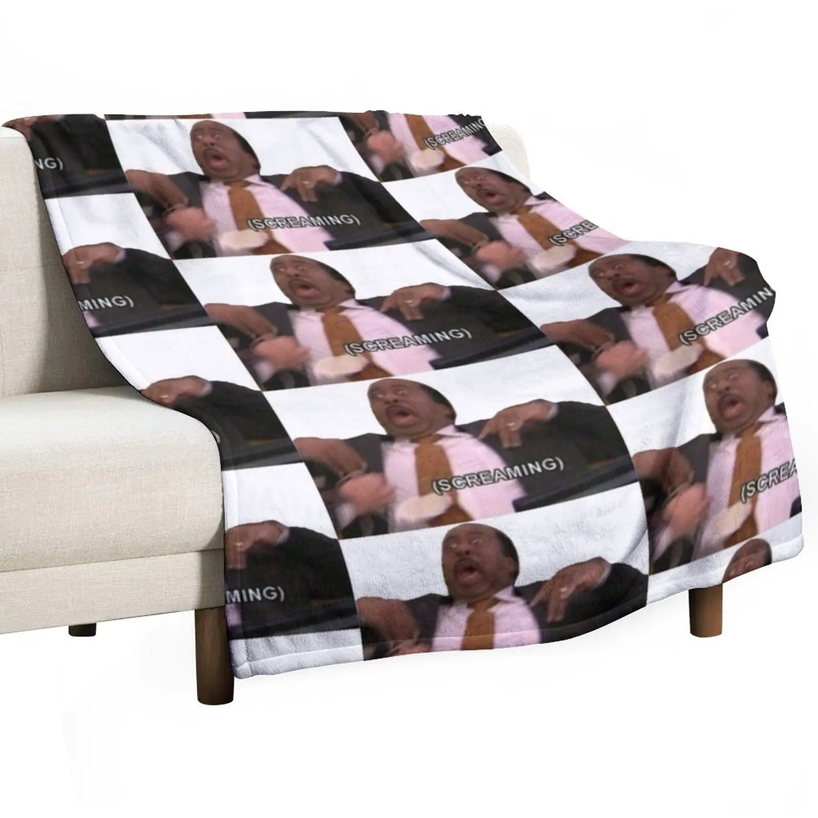 stanley hudson Throw Blanket Loose Decorative Throw Blankets For Sofas Luxury Brand Blankets