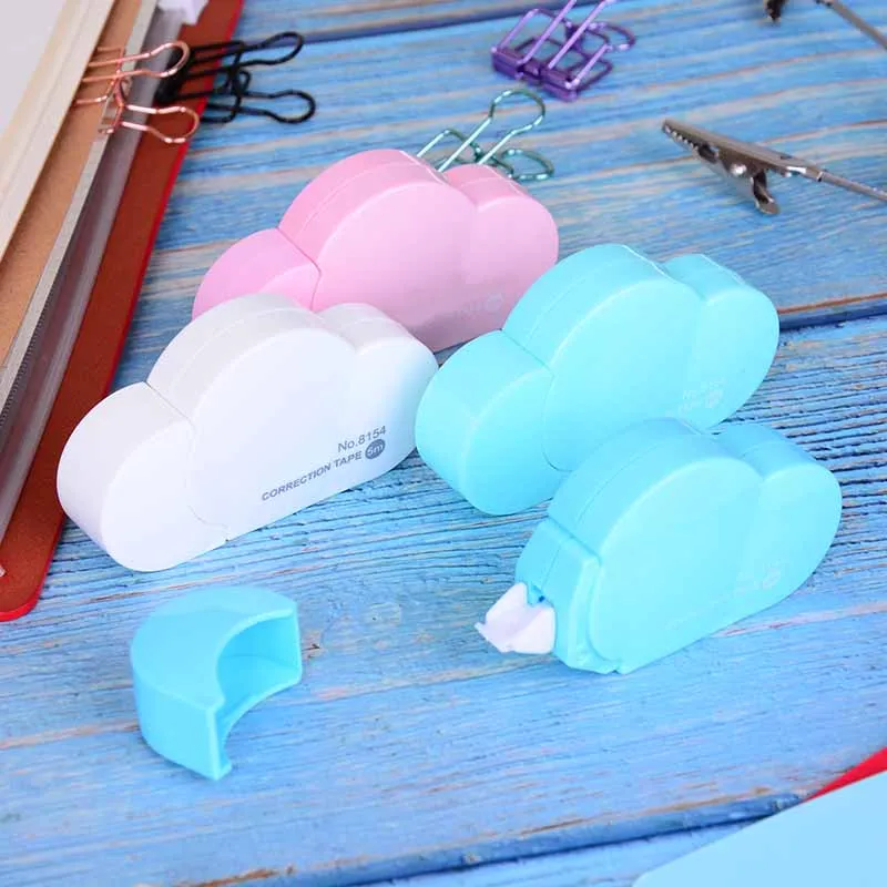 1 Pcs Mini Clouds Correction Tape 5M Length Students Error Corrector Tape Altered Tools School Office Supplies