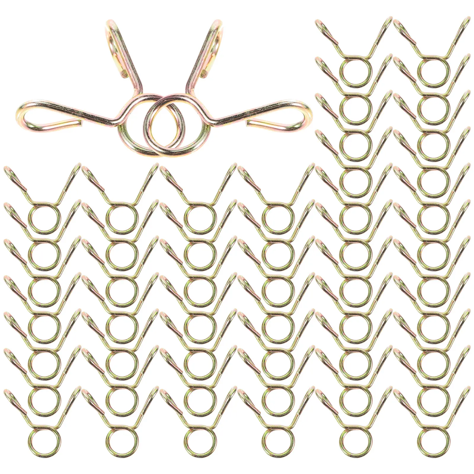 

100pcs Hose Clamps Steel Wire Spring Clips for Water Pipe Oil Fuel Line Fasteners Diameter 9mm Reliable Performance
