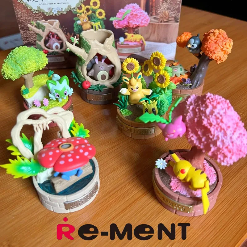 

Re-Ment Pokemon A Little Tale of The Forest Peaceful Moments Mini Diorama Collection Blind Box Adorable Forest Scene Figure