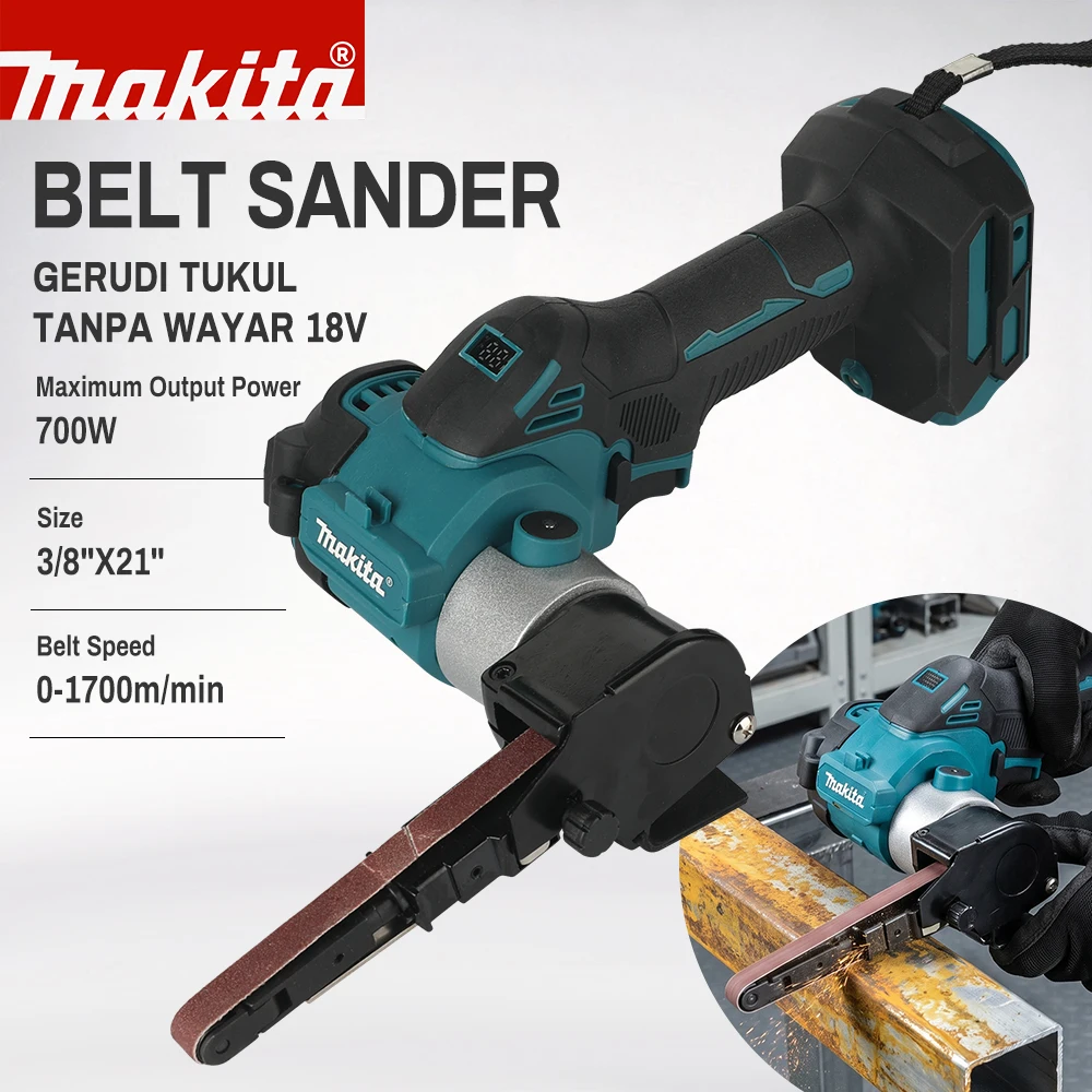 Makita DBS180Z 18V Cordless Belt Sander,700W Variable Speed 3/8