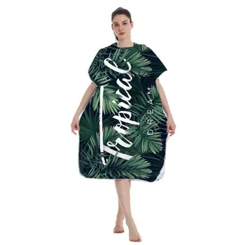 Sörf dalış yaz sörf panço erkekler kadınlar mikrofiber kumaş çabuk kuru Robe Hood ile Unisex açık yüzmek havlu isıtıcı