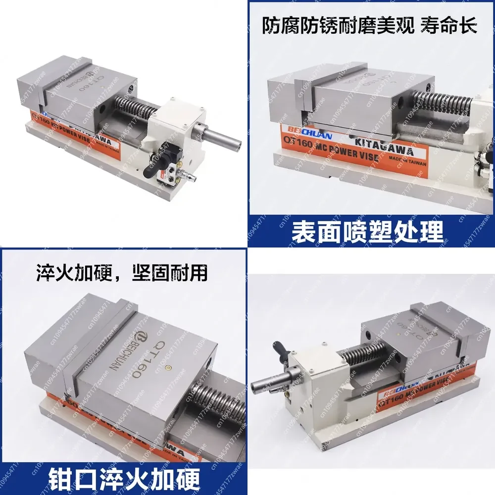 Pneumatic Vise,Milling Vise,CNC Bench Vise,Precision Workholding Fixture 5/6 Inch for CNC Machining Center & Milling