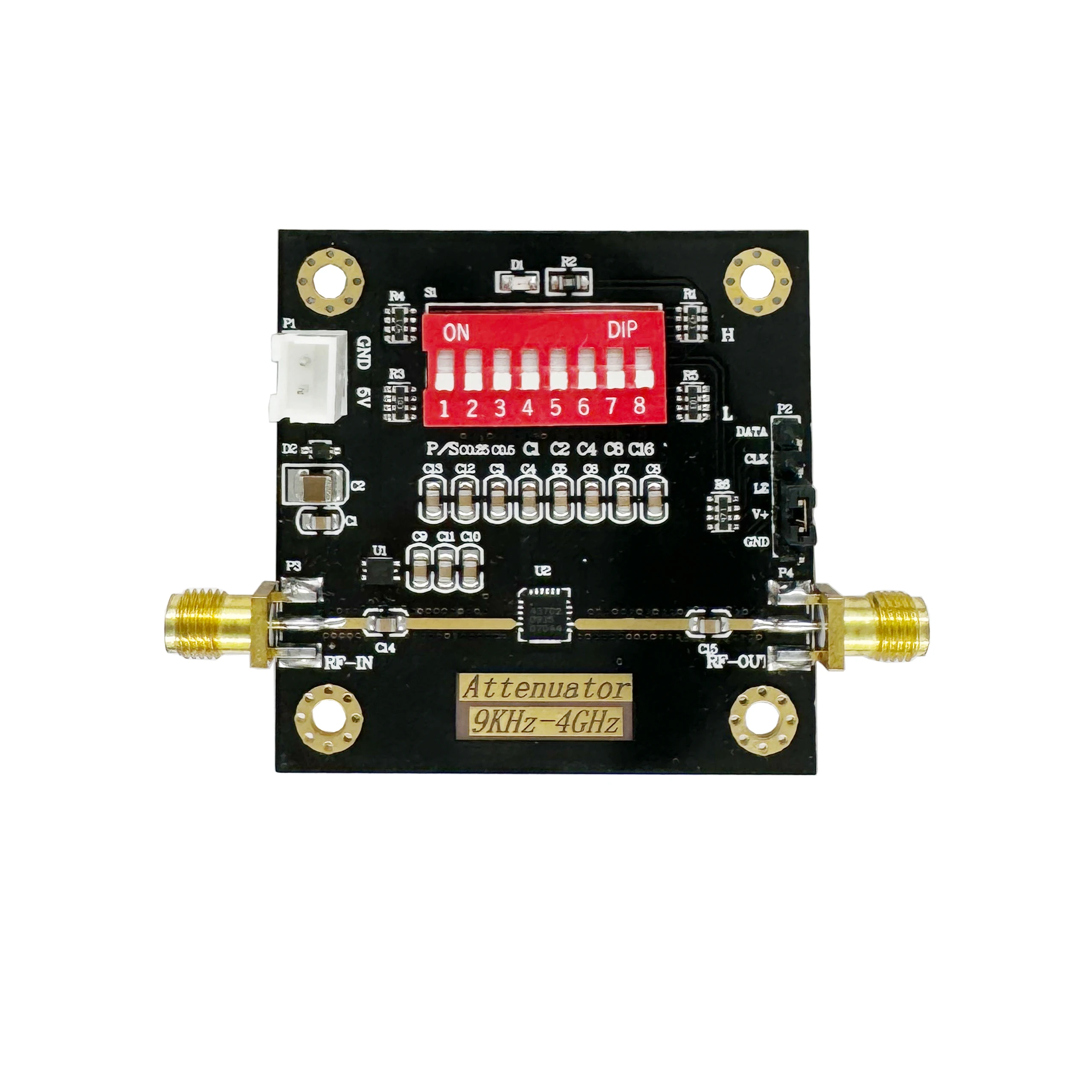 Digitale RF-verzwakkermodule, 0,5dB stappen, 31,5dB bereik, DC-6GHz, hoge nauwkeurigheid, laag verlies, breedband HMC624