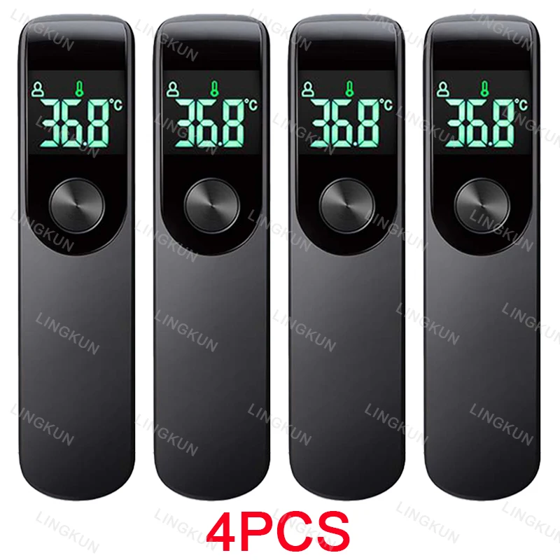 

4 шт. инфракрасный термометр для лихорадки, медицинский бытовой цифровой ЖК-дисплей для младенцев и взрослых, бесконтактный лазерный термометр для температуры тела, ушной термометр